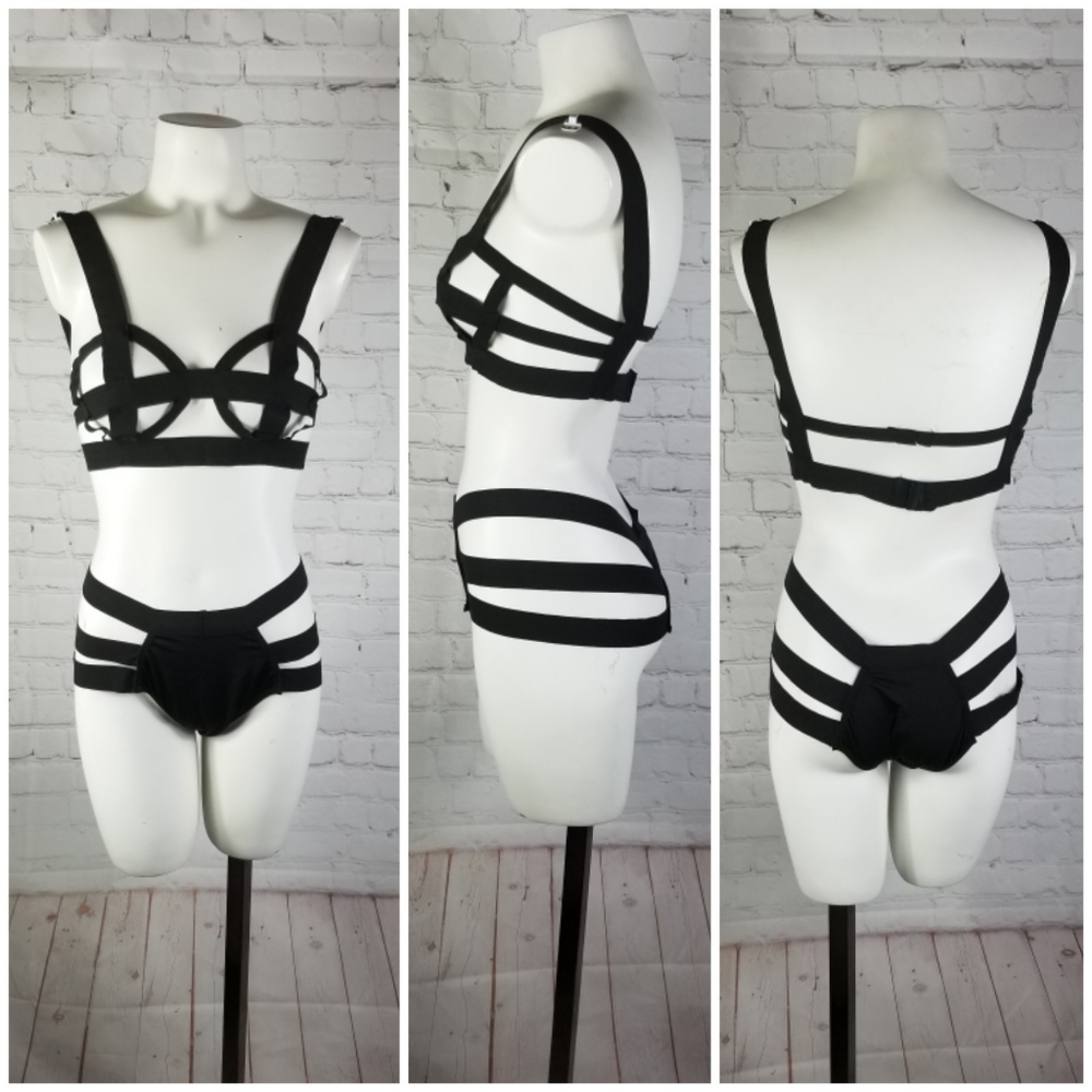 Women's Sexy Bandage Swimsuit Set - Picture 3 of 3